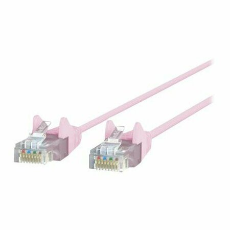 BELKIN 5 ft. Cat6 Slim 28AWG Cable, Pink CE001B05-PNK-S